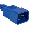 thumbnail image 2 of Cable Leader PW132-2202 2 ft. 12 AWG 20A 250V Heavy Duty Power Cord IEC320 C20 to IEC320 C19, Blue, 2 of 3