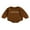 Brown, variant on Bagilaanoe Newborn Baby Girl Boy Oversized Romper Sweatshirt Long Sleeve Bodysuit Letter Print Pullover 3M 6M 12M 18M Infant Casual Tee Tops