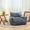 Gray, variant on Oversized Bean Bag Chair for Adults with Armrests, Comfy Foam Lounge Sofa Chair for Living Room Bedroom Dorm, Blue