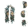 thumbnail image 6 of deevoka Christmas Garland 5.9ft Front Door Hanging Decor for Ceremony Blue Pink, 6 of 9