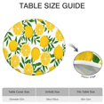 thumbnail image 6 of Yellow Lemon Fruit Slices White Pattern Round Fitted Tablecloth with Elastic Edge,Dining Table Cover Waterproof,Outdoor Round Tablecloth for Camping,Dining,Indoor and Outdoor, 6 of 7