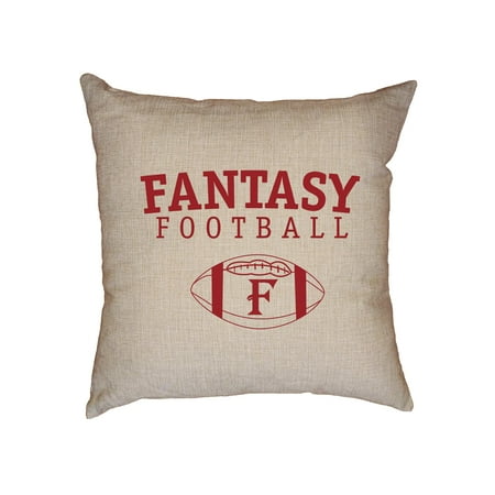 Simple Fantasy Football League Trendy Decorative Linen Throw Cushion Pillow Case with