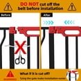thumbnail image 6 of Wisairt Extra Wide Metal Baby Gates,29.5-48.8in Wide Auto Close Dog Safety Gate for Stair and Doorways,Pressure Mounted(Black), 6 of 10