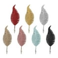 thumbnail image 6 of Xiaochengzi Glitter Powder Flower Poinsettia Leaf Burgundy Flowers Fresh Floral Spray Home Holiday Decoration Gifts Ornaments, 6 of 11