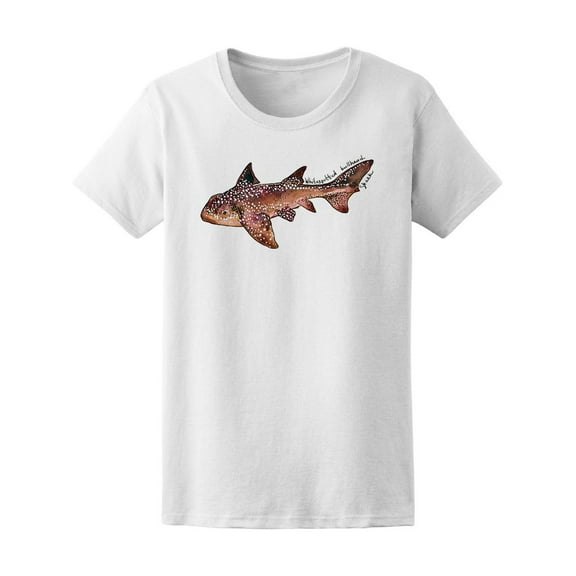 Cool Watercolor Shark Sea Animal T-Shirt Men -Image by Shutterstock, Male Medium