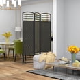 thumbnail image 2 of HOMCOM 5.6ft Folding Room Divider, Freestanding Privacy Screen for Bedroom, 2 of 10