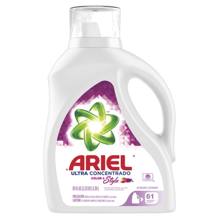 Ariel Liquid Laundry Detergent, Ultra Concentrated, 81 fl oz, 61 Loads