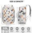 thumbnail image 3 of Travel Cooler Bag - Autumn Halloween Pumpkins Pattern Camping Beer Cooler Backpack with Bottle Opener- Waterproof Insulated Picnic Backpacks - Cooler Bag for Beach, 3 of 6