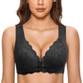 thumbnail image 1 of WILLBEST Brasier Sin Varillas Mujer Sujetador Francés Sin Aros De Acero Para Mujer, Con Cierre Frontal, Espalda En T, Sin Costuras Ni Forro, Talla Grande, Para Busto Grande 266, 1 of 3