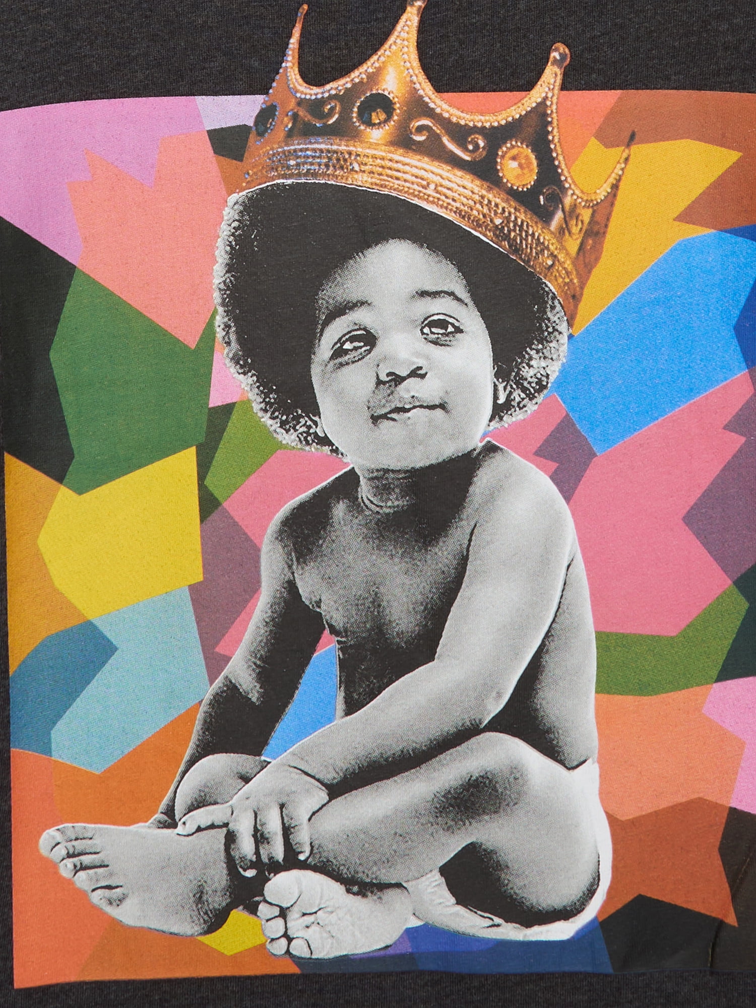 Notorious BIG Boys Kaleidoscope Graphic Tee with Short Sleeves, Sizes 4-18