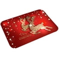 thumbnail image 1 of Floor Mat Christmas Theme Pattern Non Slip Flannel Front Door Entrance Mat Home Decor, 1 of 6