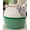 Green, variant on Grey Fringe Cotton Rope Storage Basket, Large 17"x17", Multi-Use Organizer