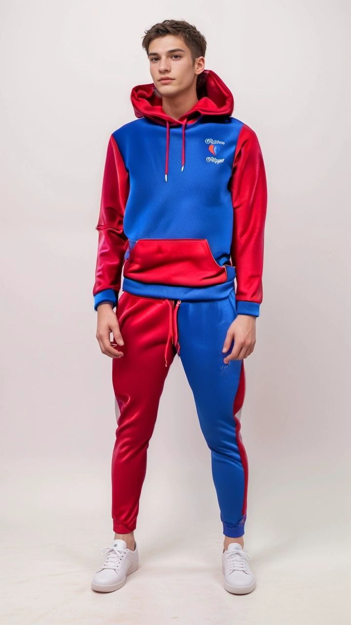 red nike tech outfit