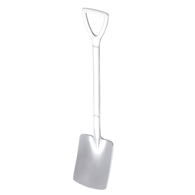 Cuchara de postre Cuchara de postre de pala de acero inoxidable, uso doméstico, multifuncional, pastel de frutas, helado, café, cocina, condimento, pala, cuchara Tomshoo Cuchara de postre