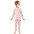 thumbnail image 6 of FORMRS Long Sleeve Top and Pants Pajama Set for Niños 2-Piece Sleepwear, Sizes 18M-8Y, Love in The Air, 6 of 6
