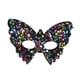thumbnail image 2 of Máscara de para espectáculos, accesorios para disfraces, elegantes máscaras de fiesta con lentejuelas para espectáculos, decoración de colorido oscuro, 2 of 9