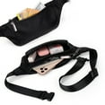thumbnail image 5 of UTO Women Fanny Packs Belt Bag Nylon Crossbody Purse Lightweight Waist Bags Travel Casual with Adjustable Strap(Black-1), 5 of 8