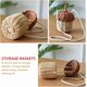 thumbnail image 4 of Hand Woven Rattan Basket Cute Acorn Shaped Basket Shoulder Basket Bag Kids Crossbody Bag Wall, 4 of 4