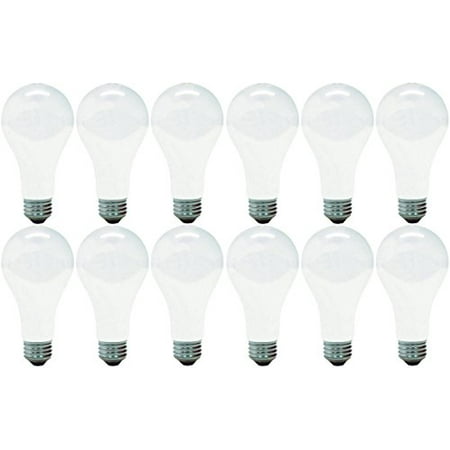 GE Soft White Light Bulb  200 Watt  General Purpose Light Bulb  Medium Base (10  Pack)