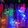 thumbnail image 3 of Morttic Solar Snowflake String Lights, 30 LED 21.3 FT Outdoor Christmas Fairy Lights, 8 Lighting Modes & Waterproof for Holiday New Year Wedding Party, Xmas Tree, Garden Decor Muticolor, 3 of 10