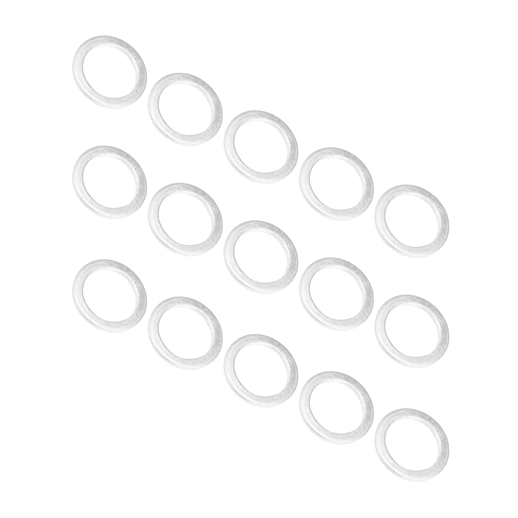 Unique Bargains 15pcs Oil Drain Plug Washer Gaskets Engine Crush Plug Gaskets 14x20x1.5mm