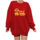 thumbnail image 1 of Blusa holgada de manga larga con estampado de Acción de Gracias a la moda para mujer, suéter informal con cuello redondo, Tops, sudadera Fridja fjkfkj6258, 1 of 4