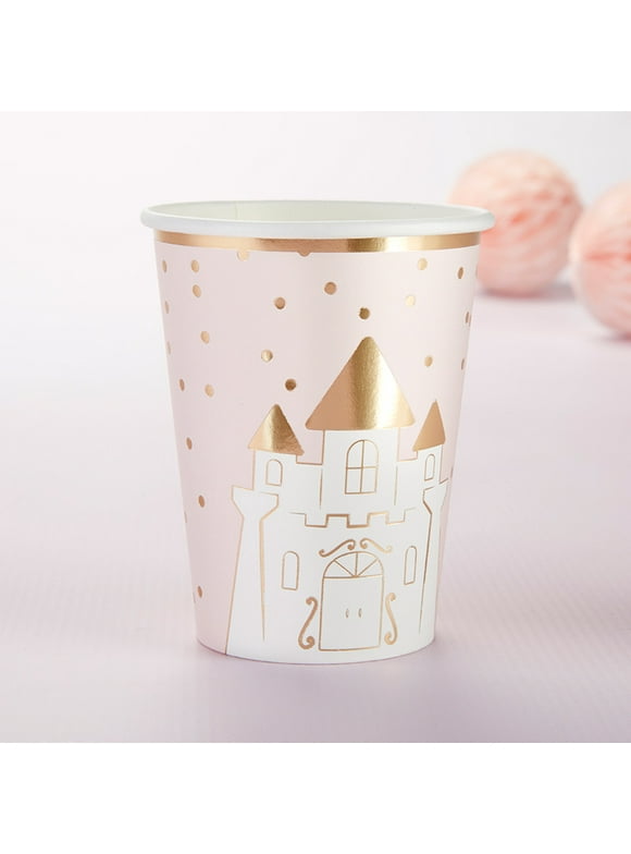 Kate Aspen 28450NA 8 oz Princess Paper Cups, Set of 8
