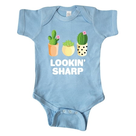 

Inktastic Lookin Sharp with Cacti and Succulent Gift Baby Boy or Baby Girl Bodysuit