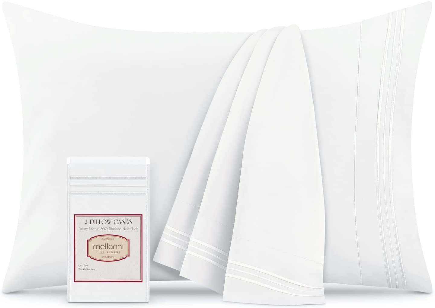 ZMLEVE King Size Pillow Cases 2 Pack 