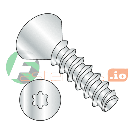 

#6 x 1/2 Thread Forming Screws 48-2 Trilobe / Six-Lobe (Torx) / Flat Head / Steel / Zinc (Quantity: 10 000 pcs)