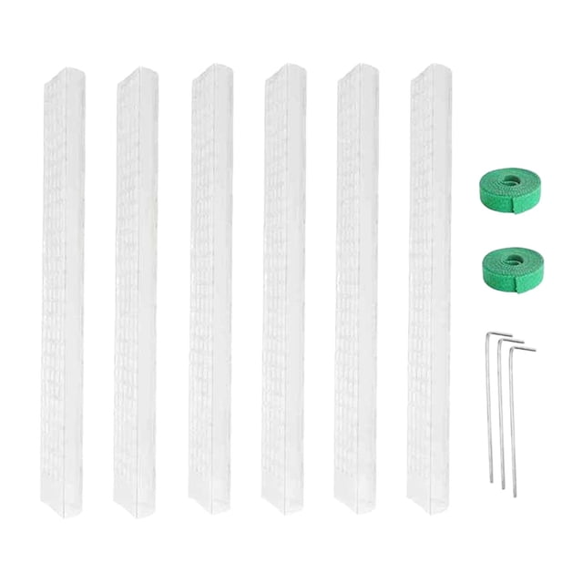 Poste para plantas, estacas apilables para plantas, soporte para plantas Monstera para patio, plantas trepadoras, jardín, 6 uds.