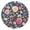 White-74, variant on Outdoor Waterproof Tablecloth with Umbrella Hole and Zipper,Pioneer Colorful Floral Round Reusable Durable Decor Table Cover for Party Picnic Patio 60×60 Inch