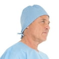 thumbnail image 2 of Halyard Blue 4-Ply Tissue Surgeon Cap One Size Disposable 69240 300 per Case, 2 of 4
