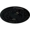 thumbnail image 3 of 33 7/8"OD x 1 3/8"P Dauphine Ceiling Medallion (Fits Canopies up to 13 1/4"), Hand-Painted Black Pearl, 3 of 6