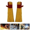 thumbnail image 2 of Gants de Travail 60cm Allongeant Résistant à l'Usure Soudure Électrique Sécurité Gants de Protection Industriels, Grand Utilisation, 2 of 6