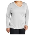 thumbnail image 2 of Yellow Rooster Women's Long Sleeve PosiCharge Competitor V-Neck Tee White M, 2 of 7