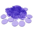 thumbnail image 2 of 100 Piezas de Fichas de Póquer, Suministro de Casino, Juegos Familiares Accs , púrpura morado claro, 2 of 7