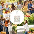 thumbnail image 4 of Texture Leopard Canvas Tote Bag Cheetah Print Animal Pattern Fashion Vintage Classic Cute Cartoon Abstract Aesthetic Reusable Eco-Friendly Foldable Tote, 4 of 6