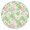 Pioneer Flower Floral-2, variant on Pioneer Flower Floral Print Pattern Round Fitted Tablecloth with Elastic Edge, Waterproof Dining Table Cover for Indoor Outdoor Camping and Daily Use