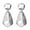 silvery, variant on Faty-T Gold Earrings for Women Geometric Chunky Dangle Earring 18k Gold Plated Trendy Silvery Two-Tone Statement Jewelry