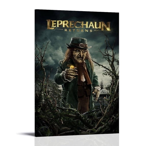 Leprechaun Returns Horror Poster Hippie Room Decor Wall Art Canvas Painting Film Festival