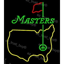 Queen Sense 24"x20" Masters Tournament Golf Neon Sign Man Cave Handmade Neon Light 124MTGL