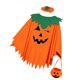 thumbnail image 1 of Poncho de calabaza para disfraz de cosplay, reutilizable, bonito y portátil, para juegos de rol. S, 1 of 9