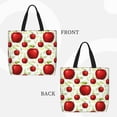 thumbnail image 2 of Zufioo Fruit Apples Print Large Capacity Single Shoulder Convenient Bag, 19.6x15.7 Inch Zipper Shopping Bag Handbag, Suitable for Shopping, School and Work, 2 of 7