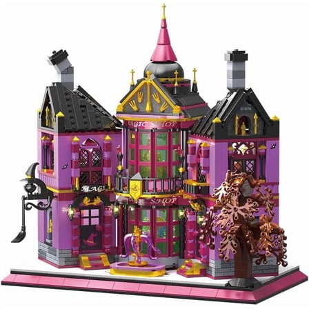 Remocguys Magic Shop House Toy Building Set Mini Not Compatible with Lego Architecture for Adults Women 1366 Pcs
