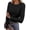 02-Black, variant on Long Sleeve Shirts for Women Ribbed Knit Slim Fit Basic Tops Crewneck Tees Spring Fall Casual Underscrubs Layer Clothes White Large