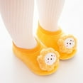thumbnail image 5 of kamemir Walking Shoes for Babies Baby Sock Shoes Sneakers Baby First Walking Shoes Boys Girls Crib Shoes Toddler Slip On Shoes(Yellow,12-18 Months), 5 of 6