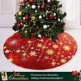 thumbnail image 6 of FMSHPON Fashionable Christmas Tree Xmas Christmas Tree Skirt Stand Mat for Holiday Party Decoration Indoor Outdoor 48 inches, 6 of 6