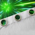 thumbnail image 4 of Manfei Abstract Starburst Light Blackout Curtains Set of 2 (52x84 Each), Modern Neon Gradient Curtain, Green, 4 of 6