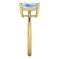 thumbnail image 3 of 2.5 ct Brilliant Radiant Cut VVS1 Natural Swiss Blue Topaz 14k Yellow Solid Gold Solitaire Wedding Bridal Anniversary Engagement Ring size 7.25, 3 of 7